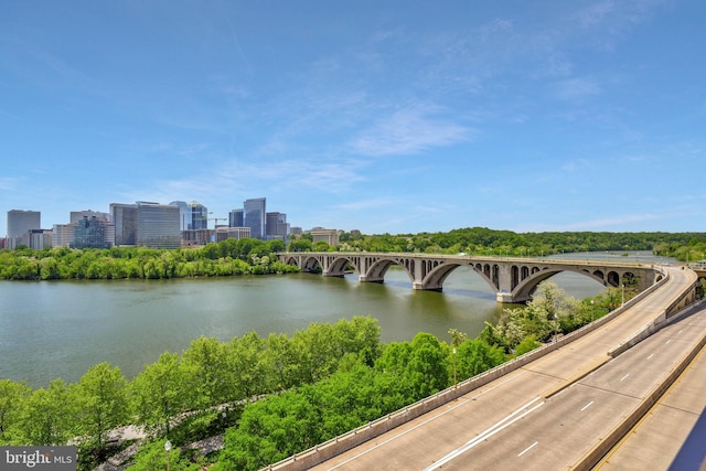 3303 Water St NW Unit 3I, Washington, DC 20007 - water view with a notable bridge and nearby urban area