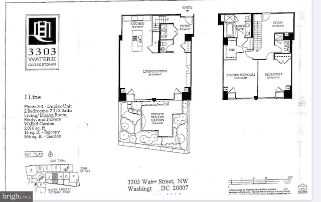 3303 Water St NW Unit 3I, Washington, DC 20007 - floor plan / room layout