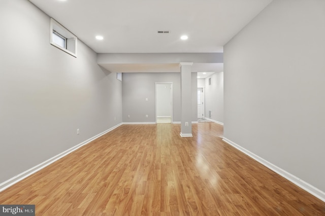 42827 Freedom St, Chantilly, VA 20152 - spare room with light wood finished floors, baseboards, and recessed lighting