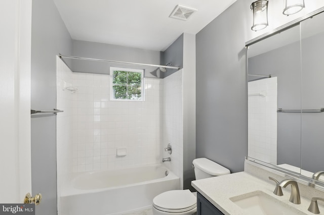 42827 Freedom St, Chantilly, VA 20152 - full bathroom with toilet, vanity, and shower / bathtub combination