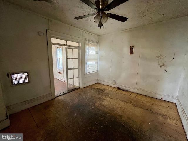 407 Carruthers St, Lexington, VA 24450 - unfurnished room with ceiling fan and baseboards