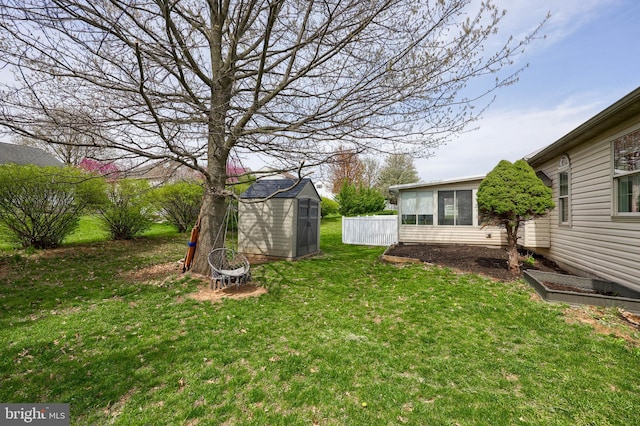 771 W Ridge Rd, Elizabethtown, PA 17022 - view of yard with a storage shed, an outbuilding, and a sunroom