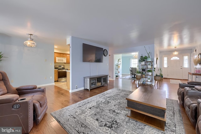 771 W Ridge Rd, Elizabethtown, PA 17022 - living area featuring baseboards and light wood finished floors