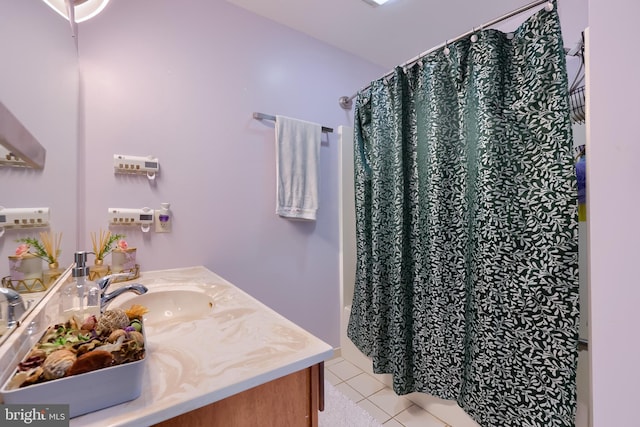 771 W Ridge Rd, Elizabethtown, PA 17022 - full bathroom with vanity, tile patterned floors, and curtained shower