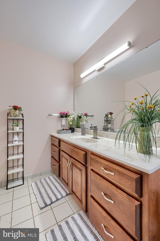 771 W Ridge Rd, Elizabethtown, PA 17022 - bathroom with vanity, baseboards, and tile patterned floors