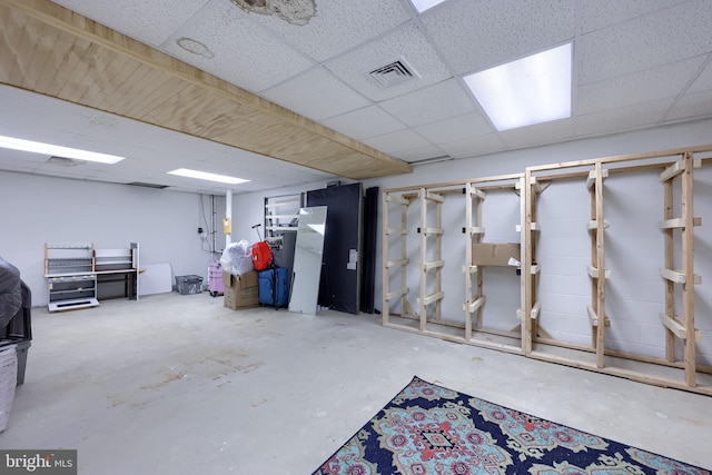 771 W Ridge Rd, Elizabethtown, PA 17022 - below grade area featuring visible vents and a drop ceiling