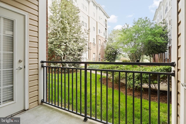 view of balcony