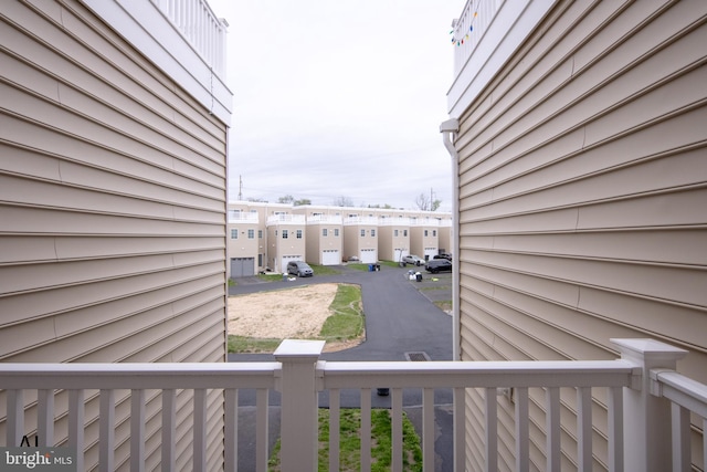 exterior space with a residential view