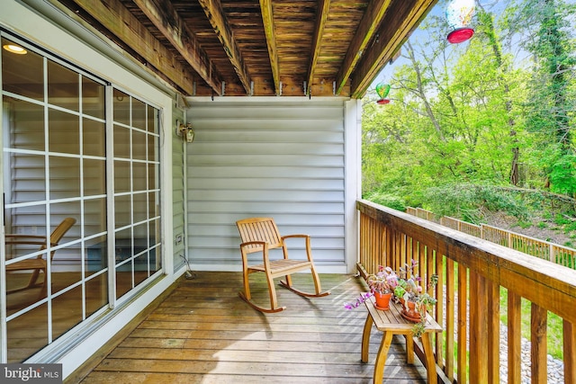 view of deck