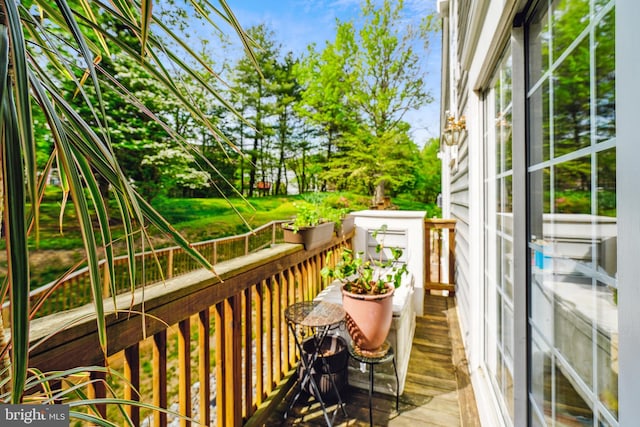 view of balcony
