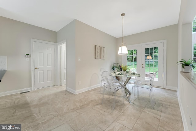 12600 Tolman Rd, Fairfax, VA 22033 - dining room with light marble finish flooring and baseboards