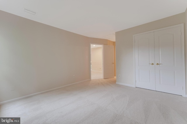 12600 Tolman Rd, Fairfax, VA 22033 - unfurnished bedroom featuring light colored carpet, baseboards, and a closet