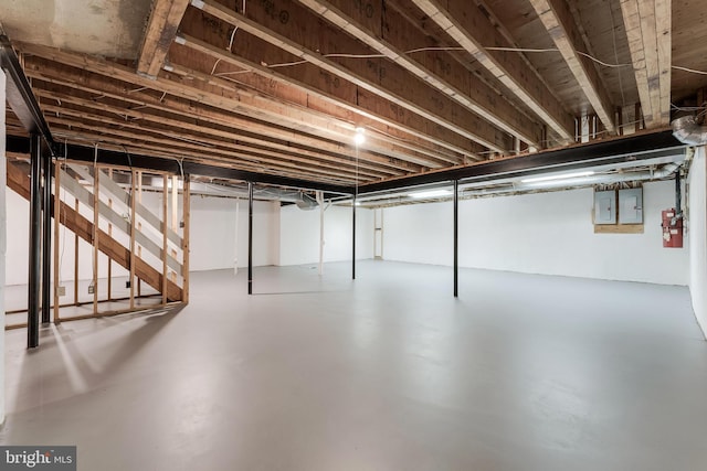 12600 Tolman Rd, Fairfax, VA 22033 - unfinished below grade area featuring electric panel