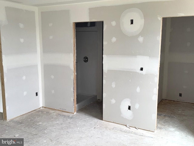 view of spare room