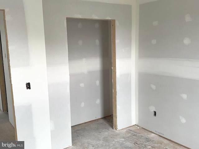 view of spare room