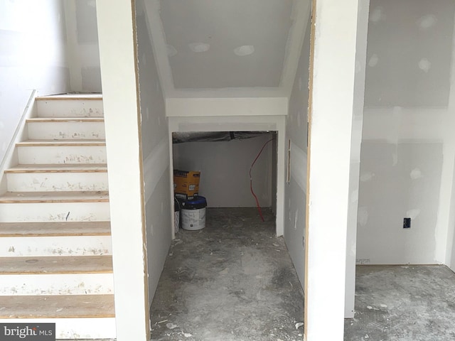 view of staircase
