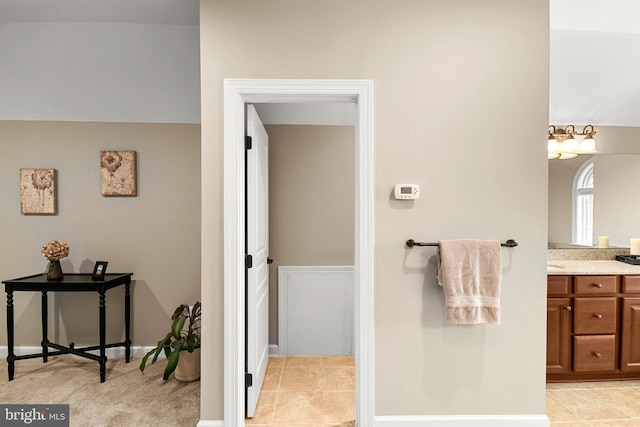 bathroom with vanity
