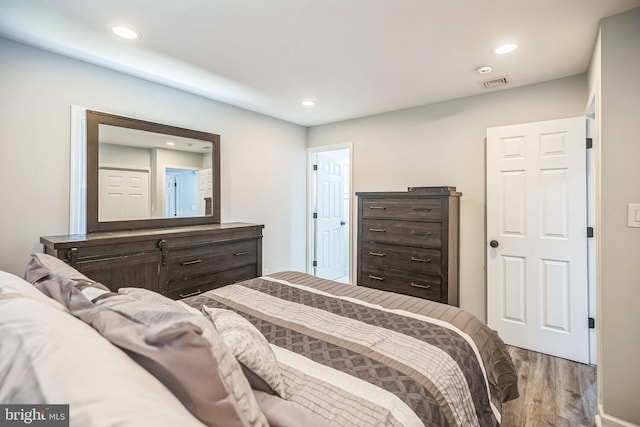 32 Meadowlark Ln, Willingboro, NJ 08046 - bedroom with visible vents, recessed lighting, and wood finished floors