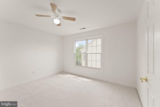 42935 Palliser Ct, Leesburg, VA 20176 - carpeted empty room with a ceiling fan, visible vents, and baseboards