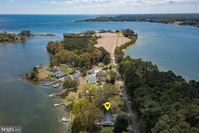 2231 Whays Creek Rd, Reedville, VA 22539 - drone / aerial view with a water view