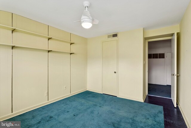 unfurnished bedroom with baseboards and visible vents