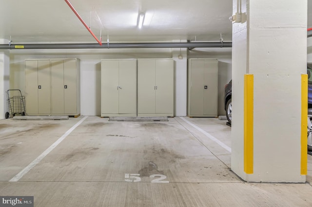 view of parking deck