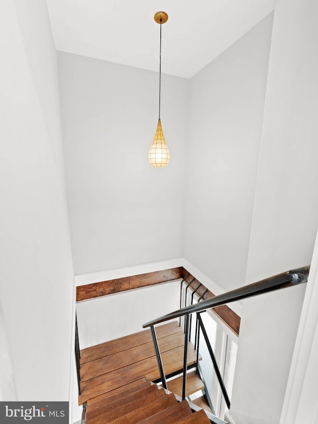 view of stairway