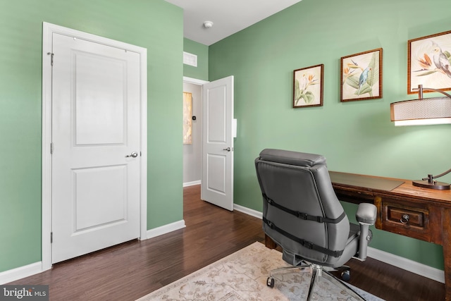 3058 Sunny Ridge Dr, Odenton, MD 21113 - home office featuring wood finished floors and baseboards