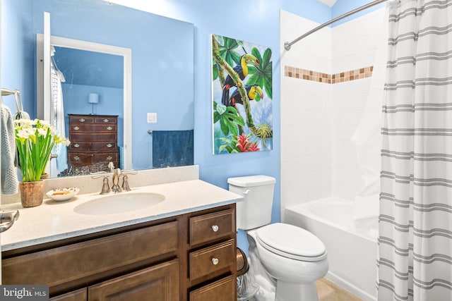 3058 Sunny Ridge Dr, Odenton, MD 21113 - full bath featuring toilet, shower / bathtub combination with curtain, and vanity