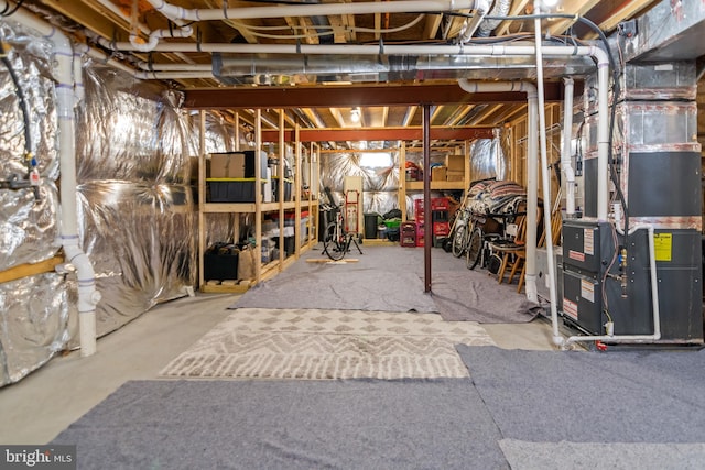 3058 Sunny Ridge Dr, Odenton, MD 21113 - unfinished below grade area with heating unit