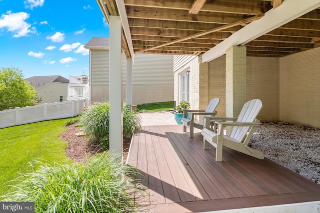 3058 Sunny Ridge Dr, Odenton, MD 21113 - view of wooden deck