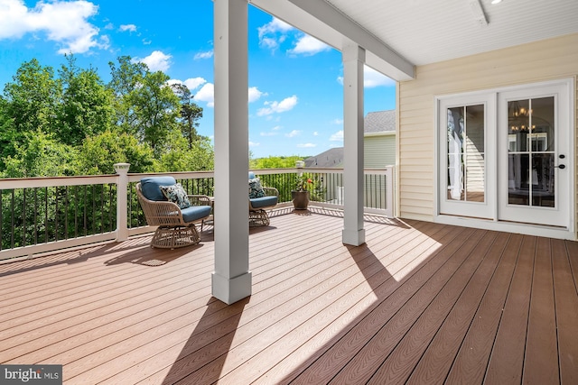3058 Sunny Ridge Dr, Odenton, MD 21113 - view of wooden terrace