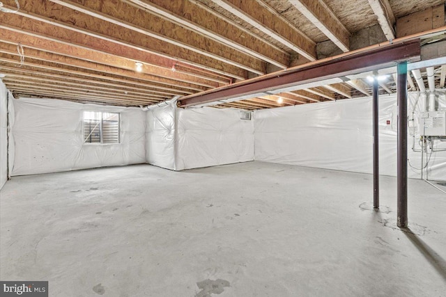 view of basement