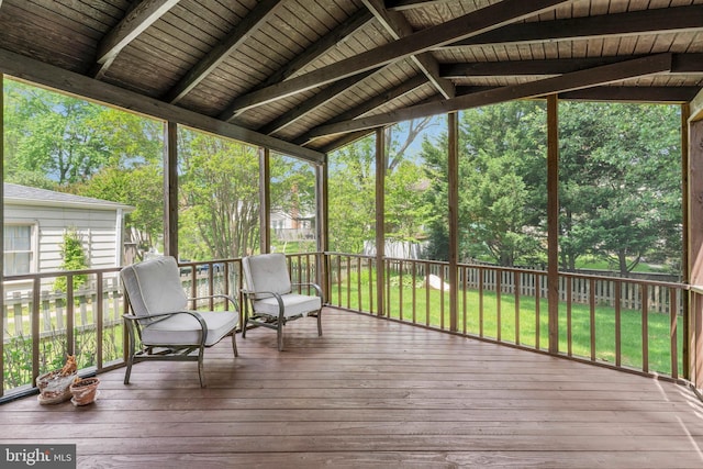 view of sunroom / solarium