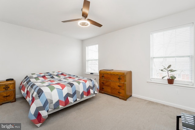 3022 S 3rd St, Whitehall, PA 18052 - carpeted bedroom featuring a ceiling fan and baseboards