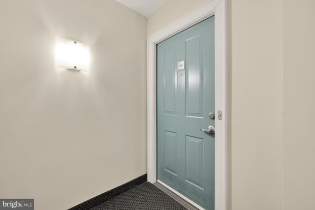view of exterior entry