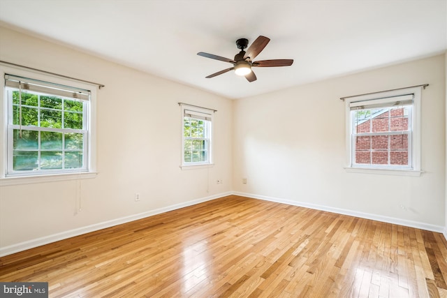 1918 Brisbane St, Silver Spring, MD 20902 - unfurnished room featuring light wood finished floors, baseboards, and ceiling fan