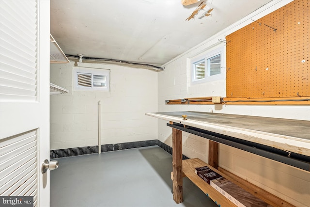 1918 Brisbane St, Silver Spring, MD 20902 - basement with concrete block wall