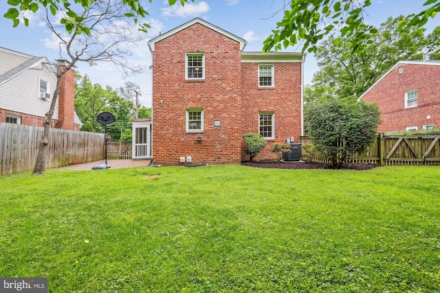 1918 Brisbane St, Silver Spring, MD 20902 - rear view of property with brick siding and central AC