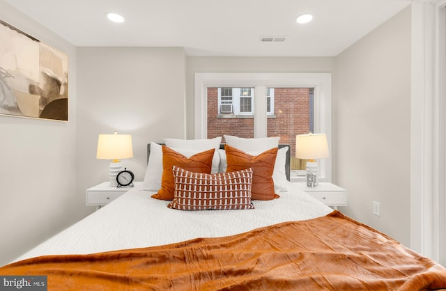 2639 41st St NW Unit 3, Washington, DC 20007 - bedroom with visible vents and recessed lighting