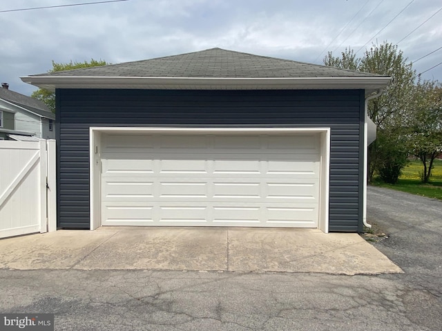 115 Penn St, Millheim, PA 16854 - detached garage featuring fence