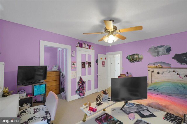 115 Penn St, Millheim, PA 16854 - bedroom with ceiling fan