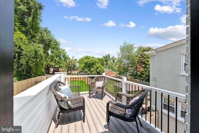 17 Longfellow St NW, Washington, DC 20011 - wooden deck with an outdoor living space
