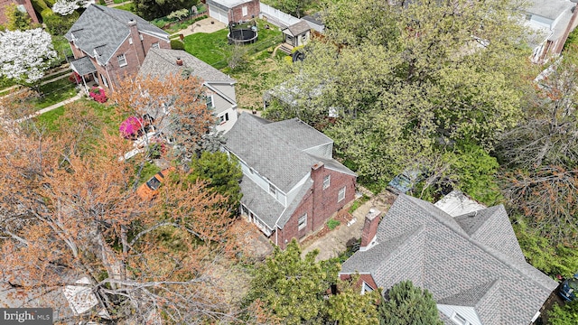 birds eye view of property featuring a residential view