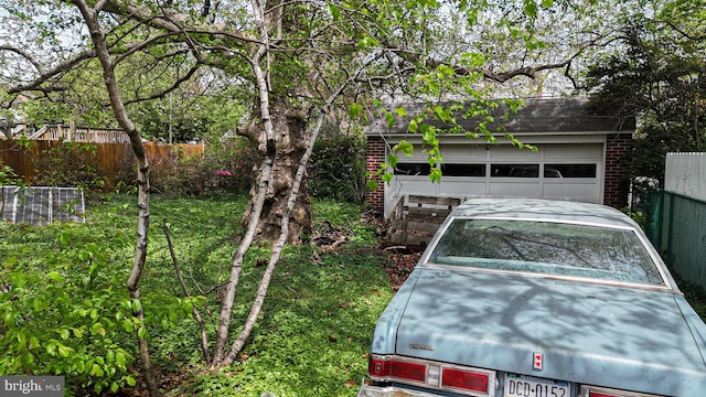 exterior space with fence