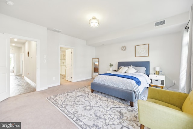 1702 River Sandstone Ter SE, Leesburg, VA 20175 - carpeted bedroom with connected bathroom and baseboards