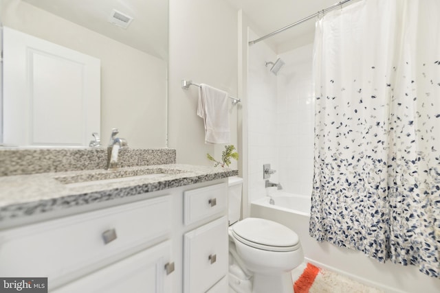 1702 River Sandstone Ter SE, Leesburg, VA 20175 - full bathroom featuring shower / tub combo, toilet, and vanity