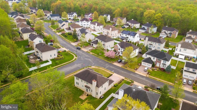 24 Chesapeake Rd, Monmouth Junction, NJ 08852 - aerial view featuring a wooded view and a residential view