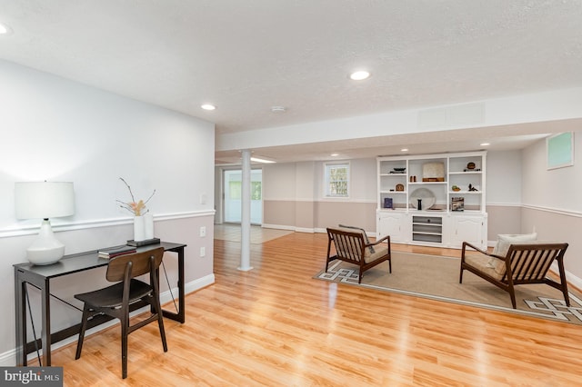 4 Hallbrook Ct, Baltimore, MD 21236 - living area featuring recessed lighting, visible vents, and light wood-style flooring