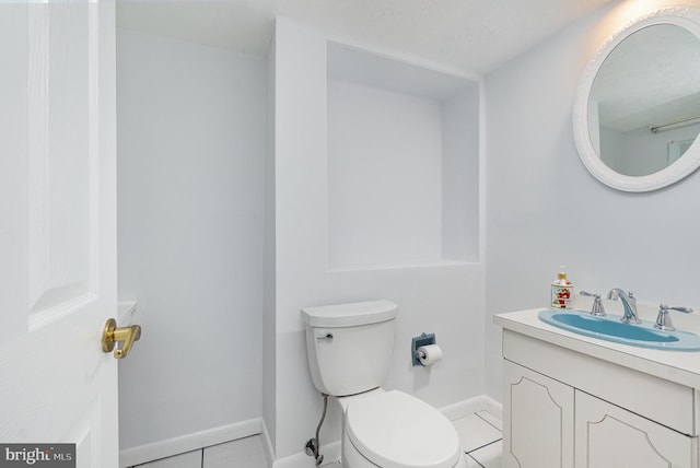 4 Hallbrook Ct, Baltimore, MD 21236 - bathroom featuring vanity, baseboards, tile patterned floors, and toilet